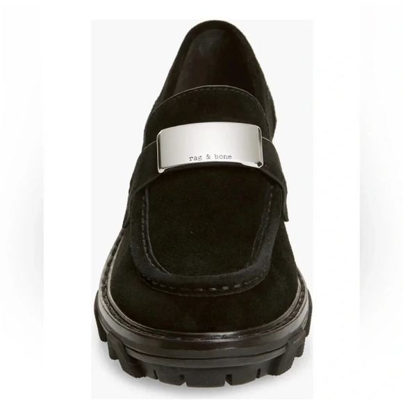 Rag and Bone Black Suede Shiloh Loafer-NWOT size 7 - Picture 2 of 15